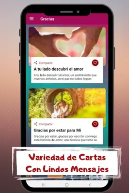 Cartas de Amor para Enamorar android App screenshot 6